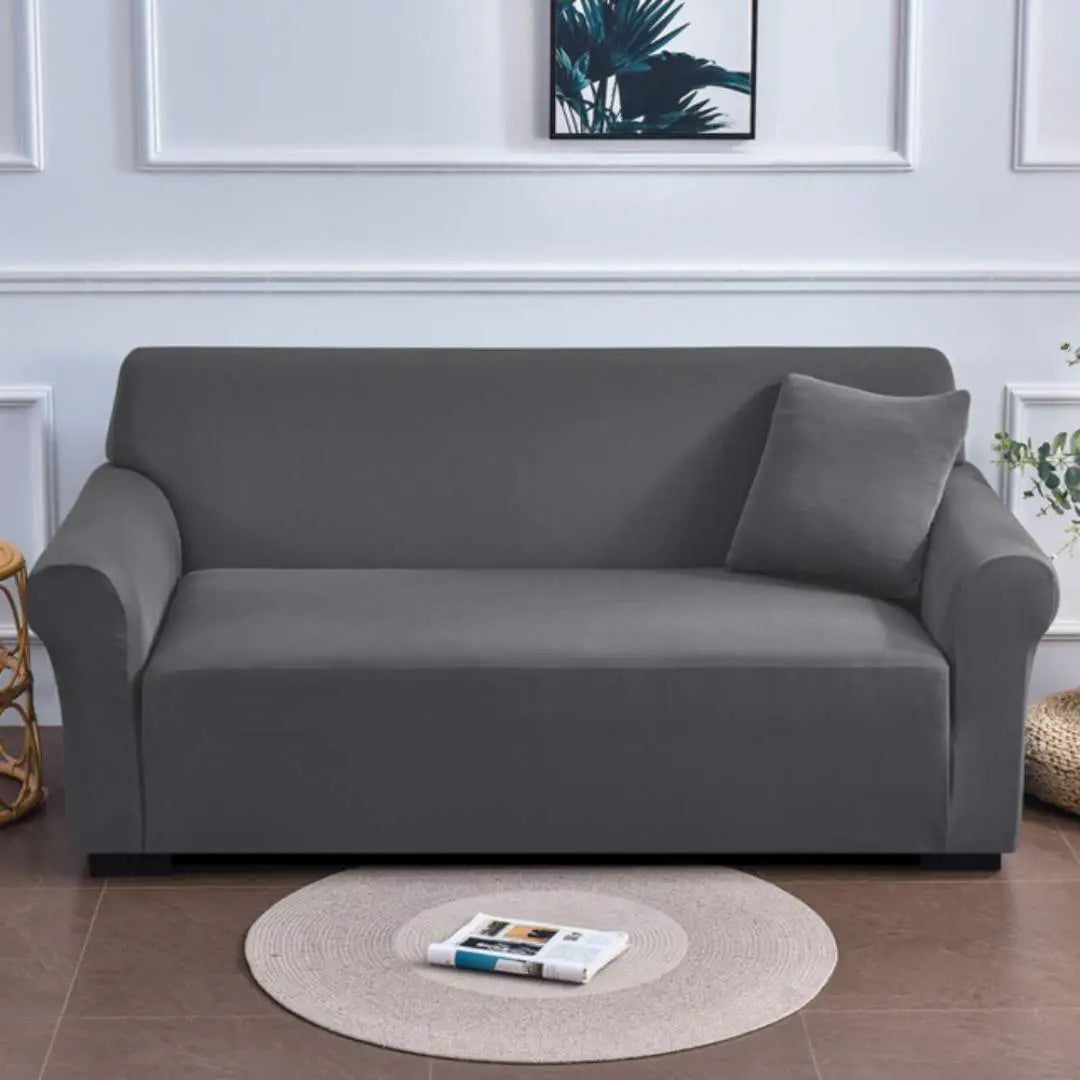 Capa de Sofá Spandex - Cinza Escuro