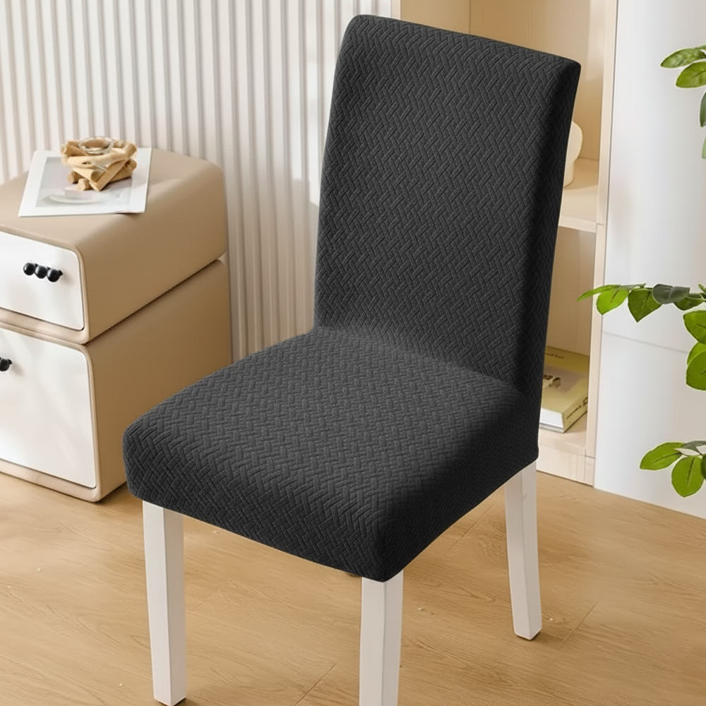 Capa Cadeira Jacquard - Preto