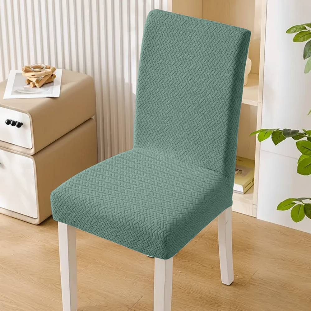 Capa Cadeira Jacquard - Verde Jade
