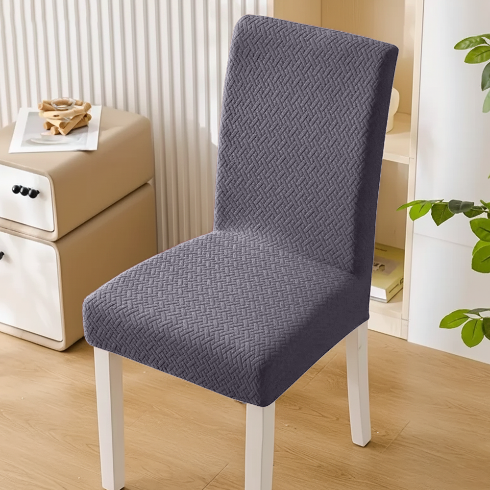 Capa Cadeira Jacquard - Cinzento Escuro