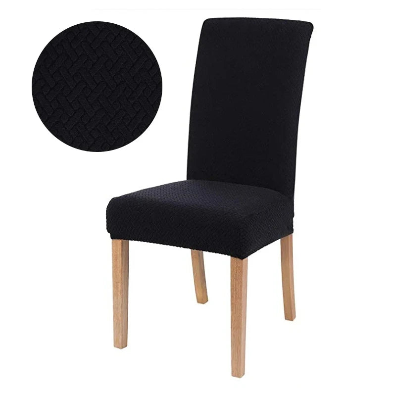 Capa Cadeira Jacquard - Preto