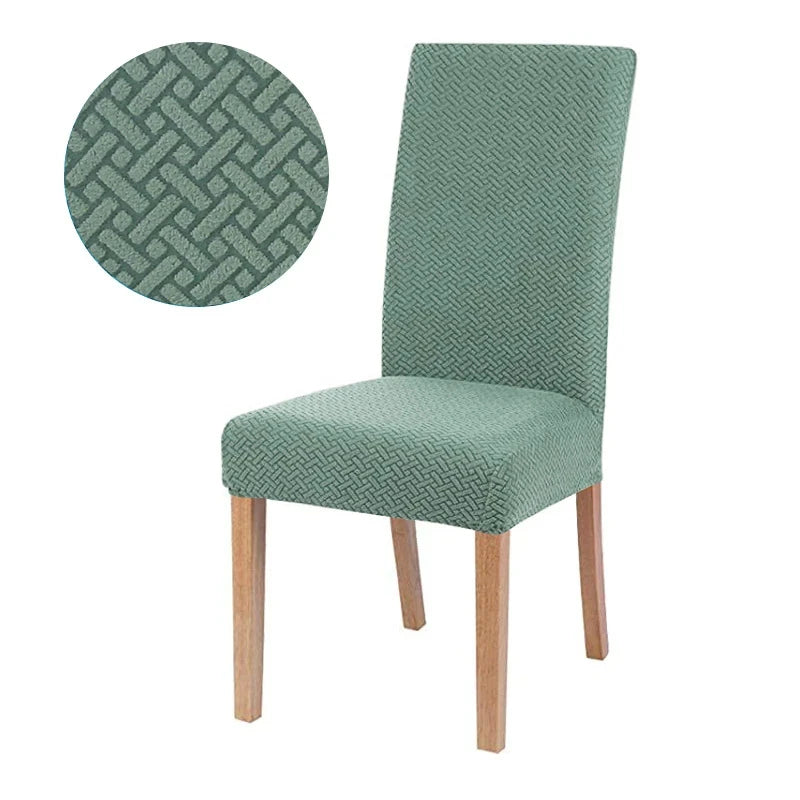 Capa Cadeira Jacquard - Verde Jade