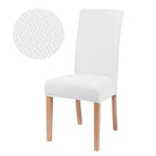 Capa Cadeira Jacquard - Branco Neve