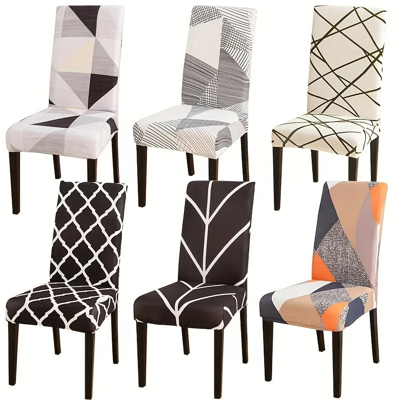 Capa Para Cadeira Jantar - Geometria Moderna