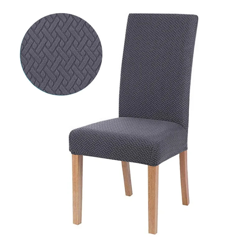 Capa Cadeira Jacquard - Cinzento Escuro