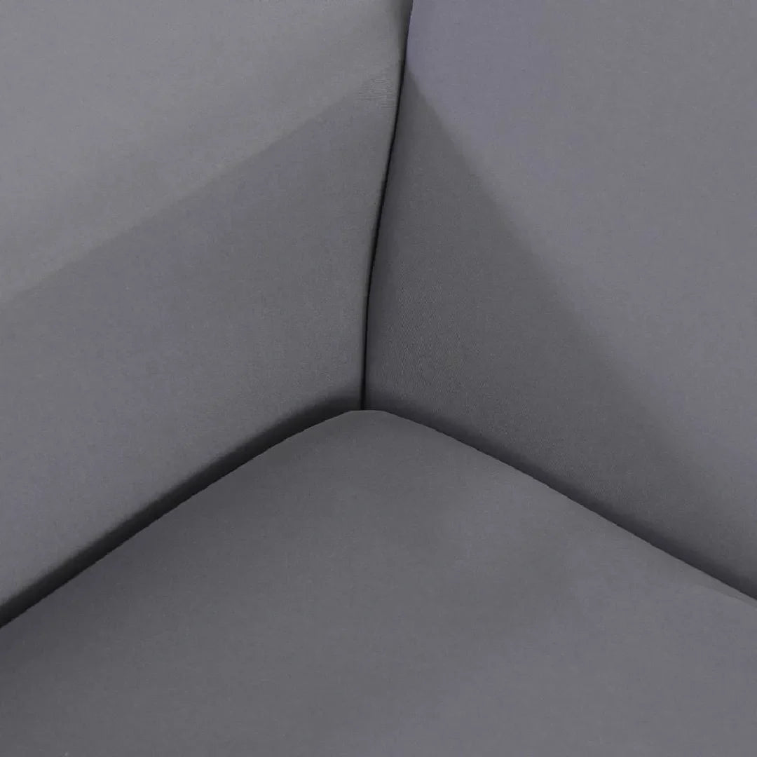Capa de Sofá de Canto Spandex - Cinza Claro